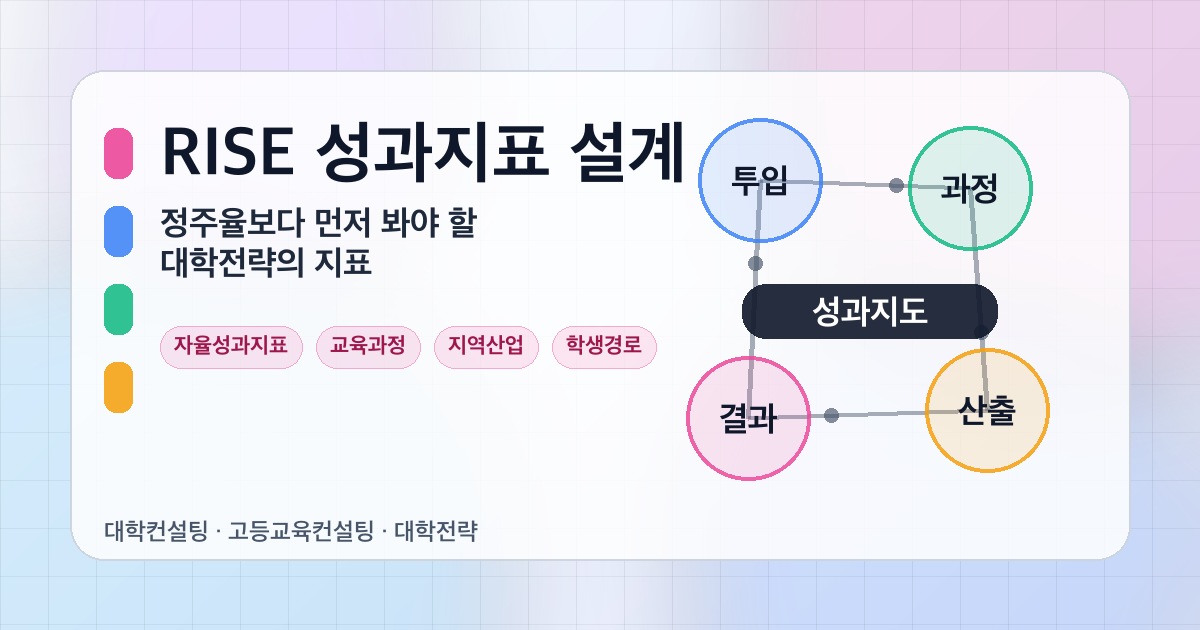RISE 성과지표와 대학 자율성 전략 커버 이미지